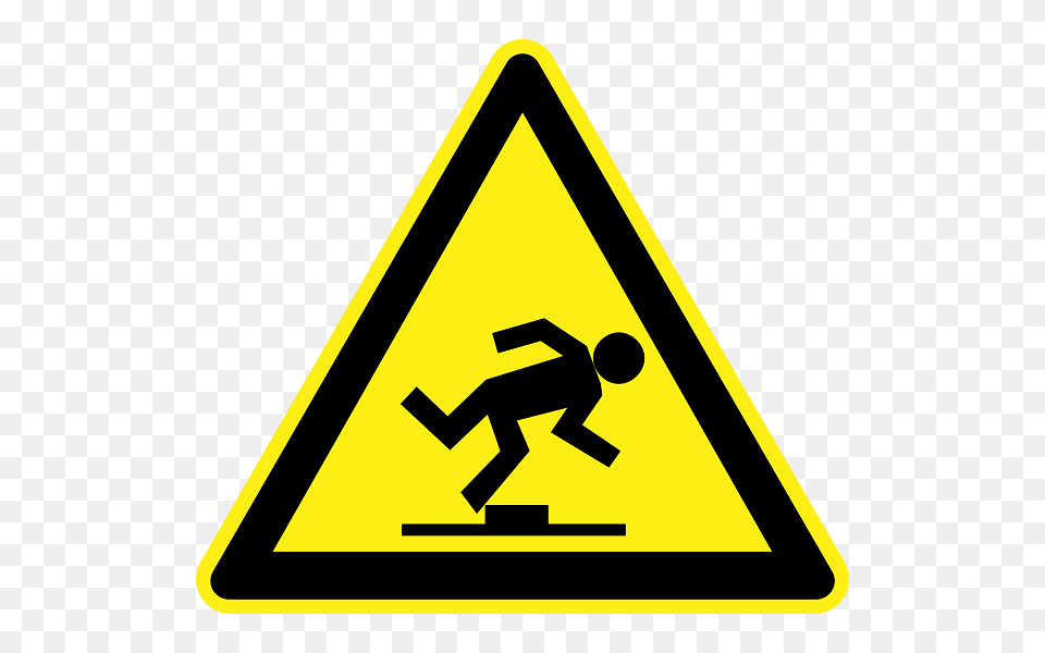 Watch Your Step Warning Sign, Symbol, Road Sign Png Image