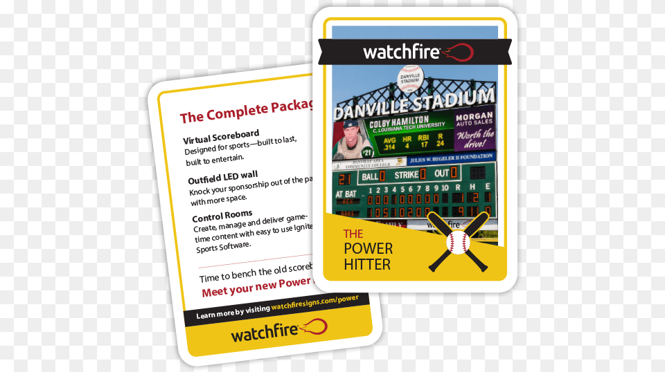 Watchfire, Scoreboard, Advertisement, Person, Text Free Png Download