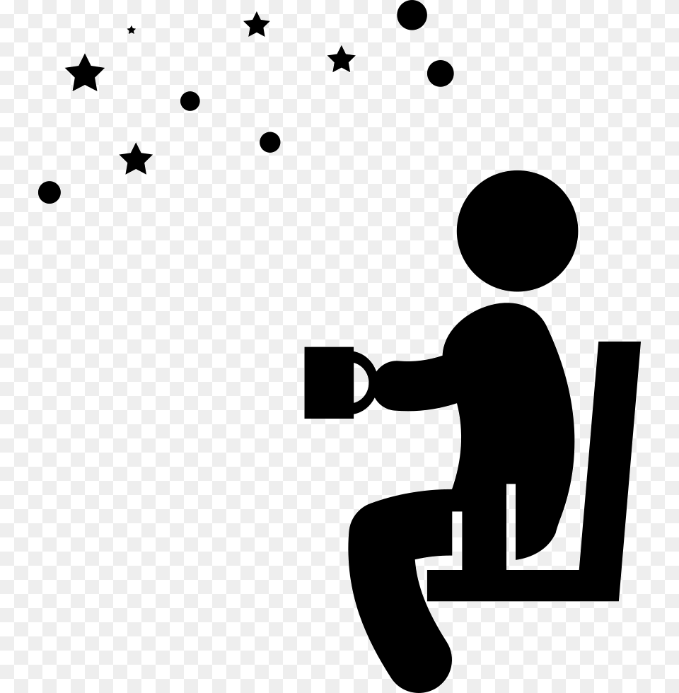 Watching Stars Watching Star Icon, Stencil, Silhouette Free Png