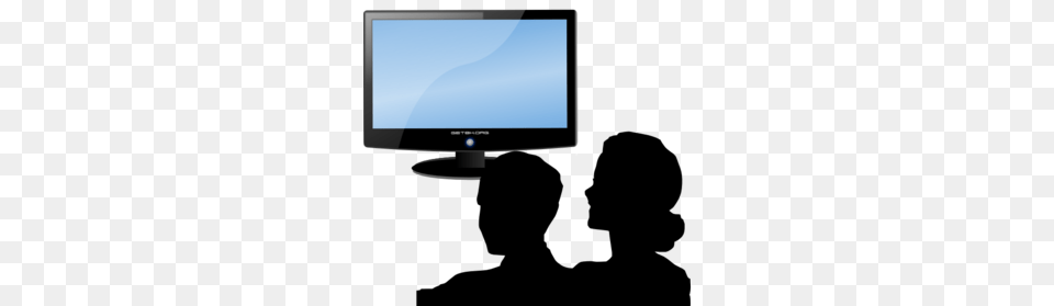 Watching Tv Clip Art, Computer Hardware, Electronics, Hardware, Monitor Png Image