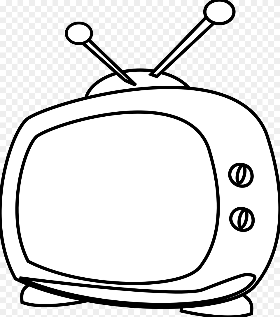 Watching Tv Clipart Black And White Tv On Black Background, Computer Hardware, Screen, Monitor, Hardware Free Png