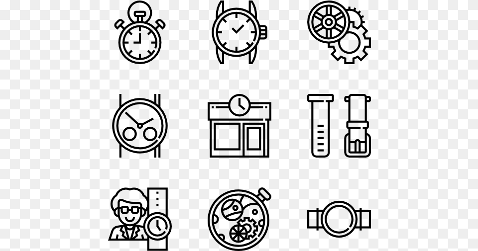 Watchmaker 30 Icons Car Accessories Icon, Gray Free Png Download