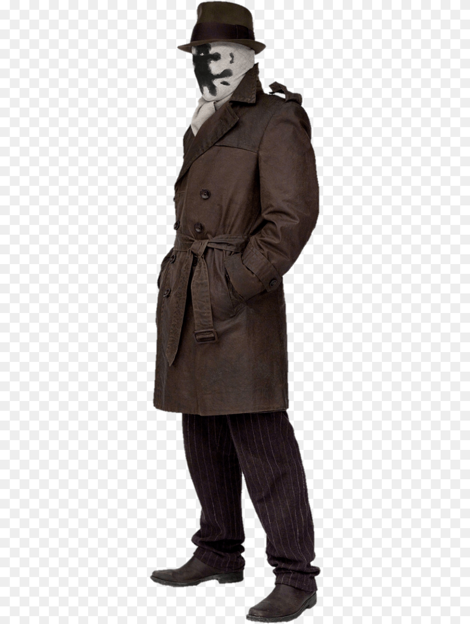 Watchmen Rorschach Watchmen Rorschach And Nite Owl, Clothing, Coat, Overcoat, Adult Free Png