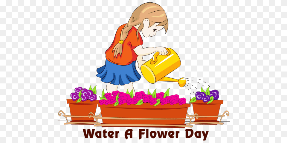 Water A Flower Day Sms Wishes Messages Greetings, Garden, Gardening, Nature, Outdoors Free Png