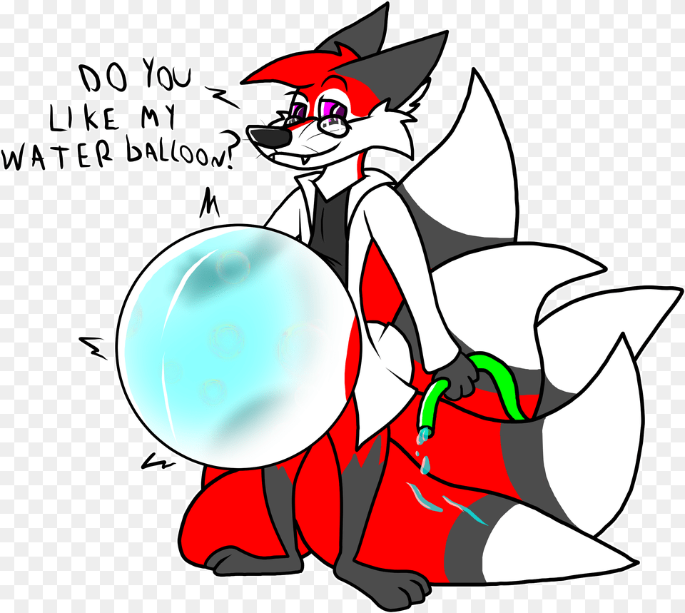 Water Balloon By Theredfoxxo Fur Affinity Dot Net Fictional Character, Book, Comics, Publication, People Png