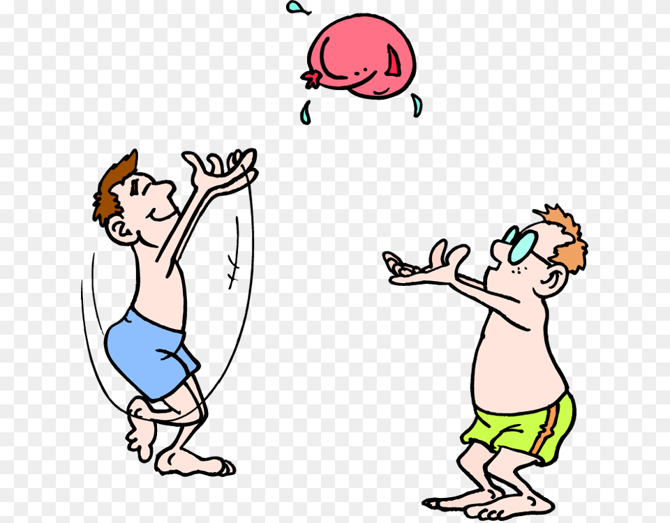 Water Balloon Toss Clipart, Person, Baby, Shorts, Clothing Png Image