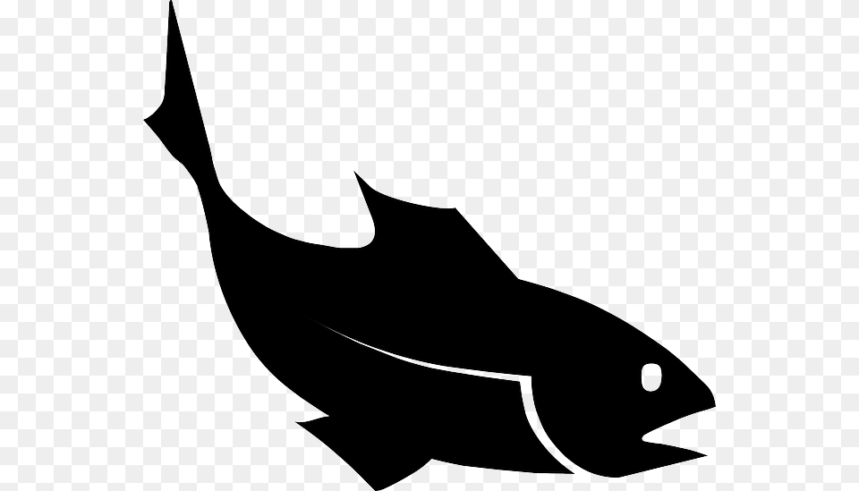 Water Black Food Silhouette Fish Ocean Oh So Slightly, Stencil, Animal, Sea Life, Shark Png Image