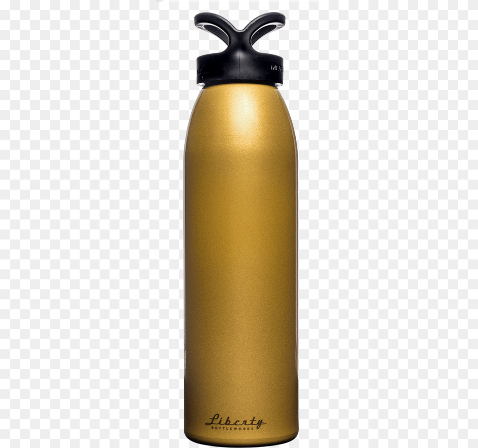 Water Bottle Aluminum Gold, Water Bottle, Shaker Png Image