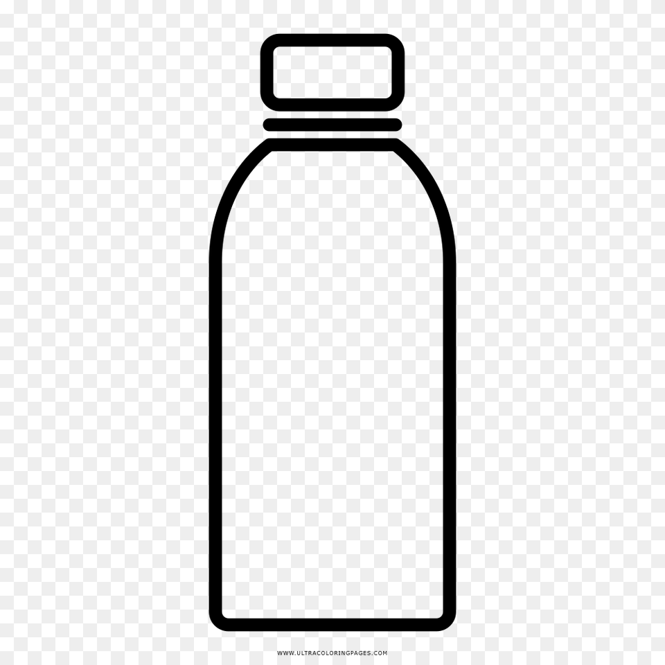 Water Bottle Coloring Pages, Gray Free Png