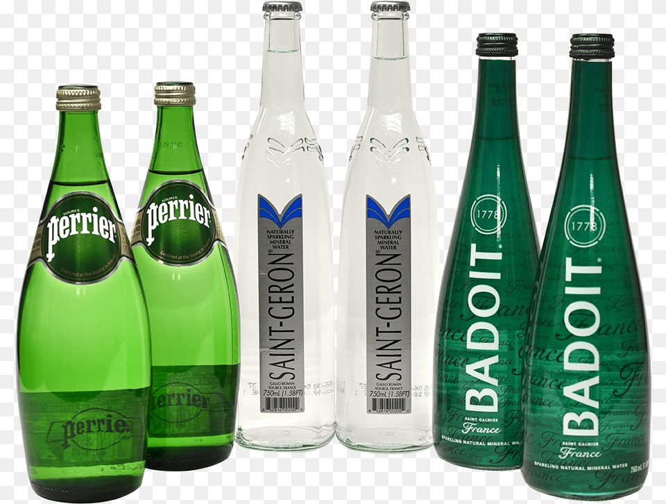 Water Bottle Group 2 French Sparkling Water, Alcohol, Beer, Beverage, Water Bottle Free Png Download