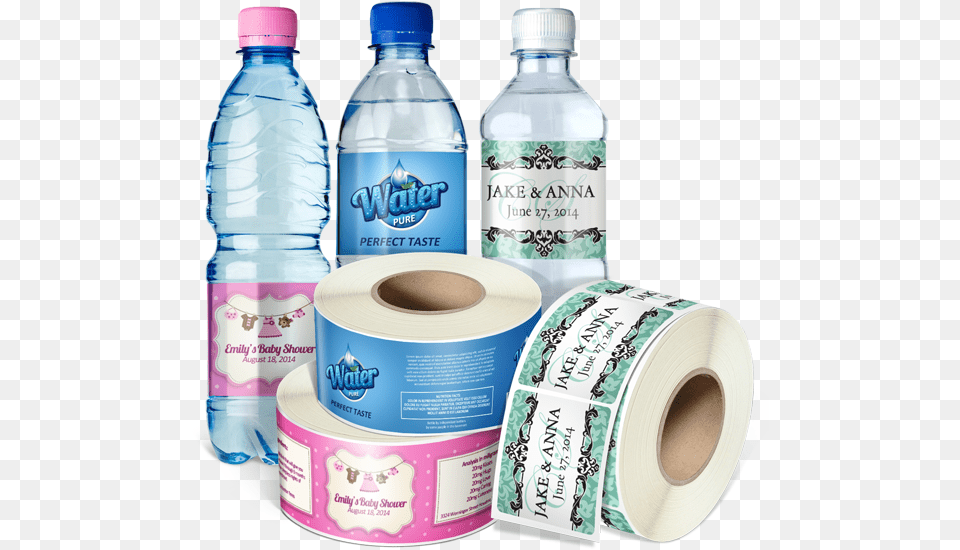 Water Bottle Label Plastic Bottles With Labels, Paper, Tape, Towel Free Transparent Png