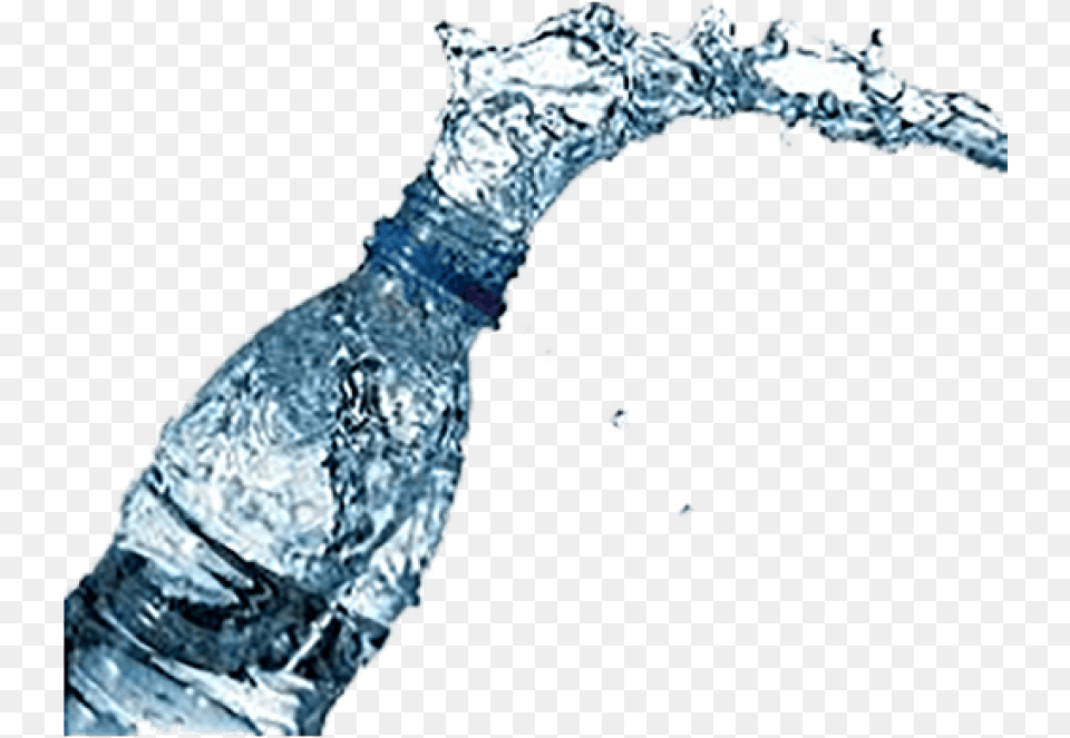 Water Bottle Open Images Transparent Bucket Of Water Spilling, Water Bottle, Beverage, Mineral Water, Person Png Image