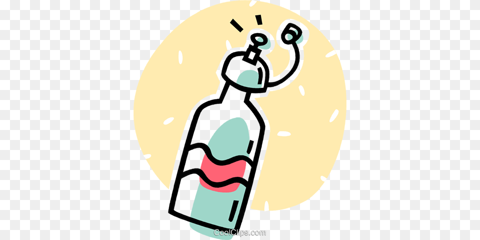 Water Bottle Royalty Vector Clip Art Illustration, Alcohol, Beverage, Liquor, Wine Png Image