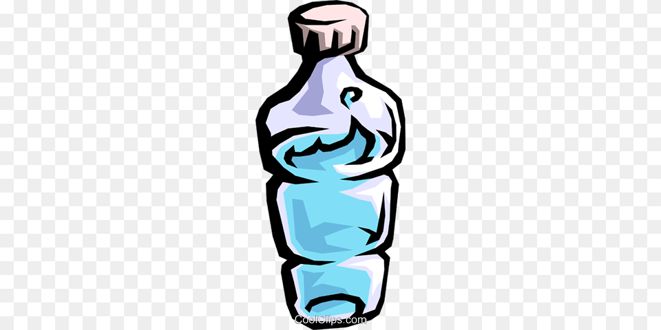 Water Bottle Royalty Vector Clip Art Illustration, Jar, Person, Water Bottle, Ink Bottle Png Image