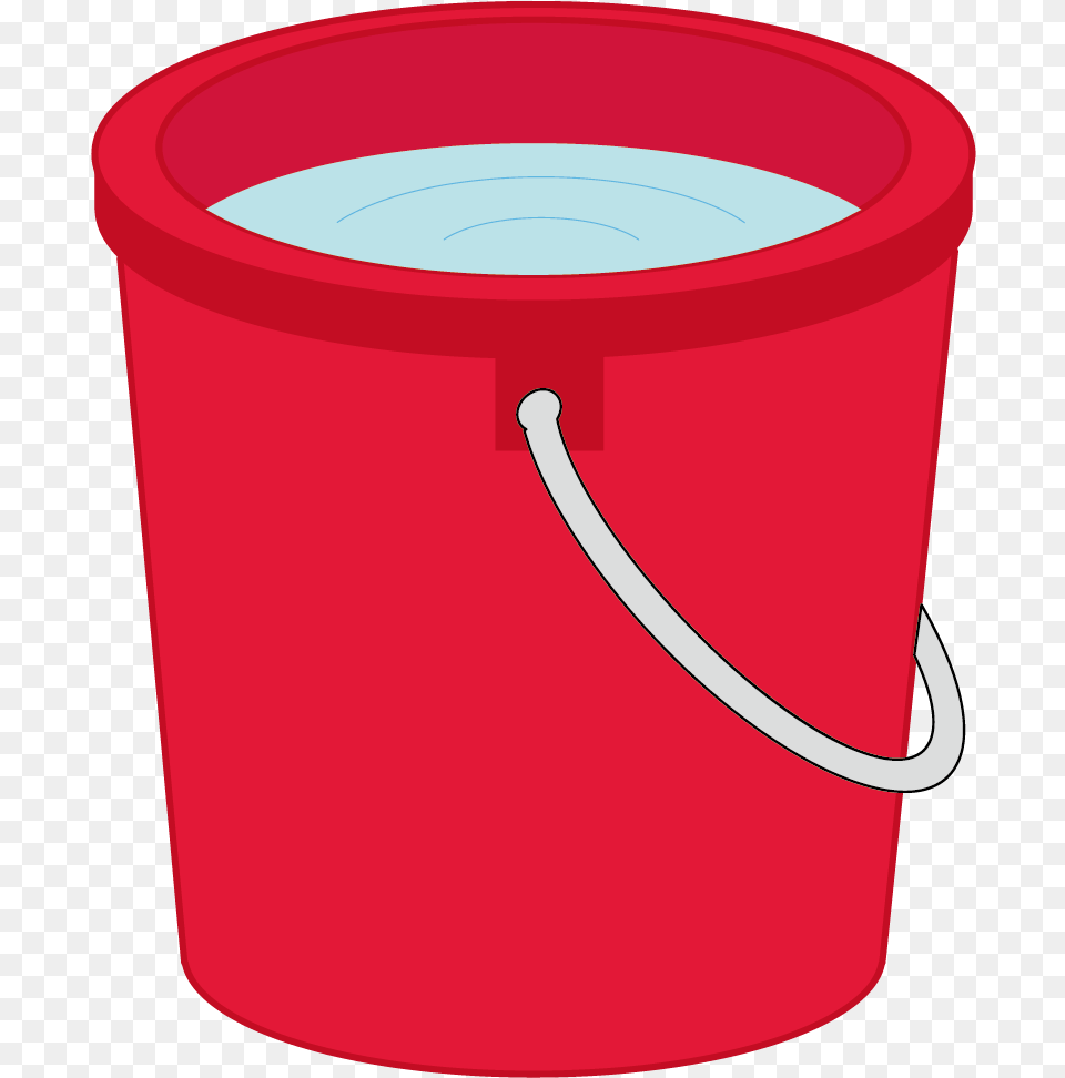 Water Bucket Vector Transparent Cartoon Bucket Of Water, Food, Ketchup Free Png