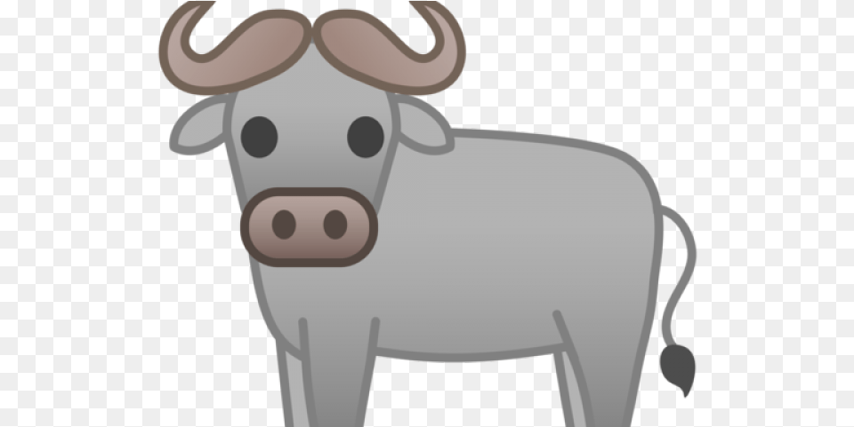 Water Buffalo Cartoon Emoji Bffel Full Size Water Buffalo Cartoon, Animal, Bull, Mammal, Wildlife Free Png Download