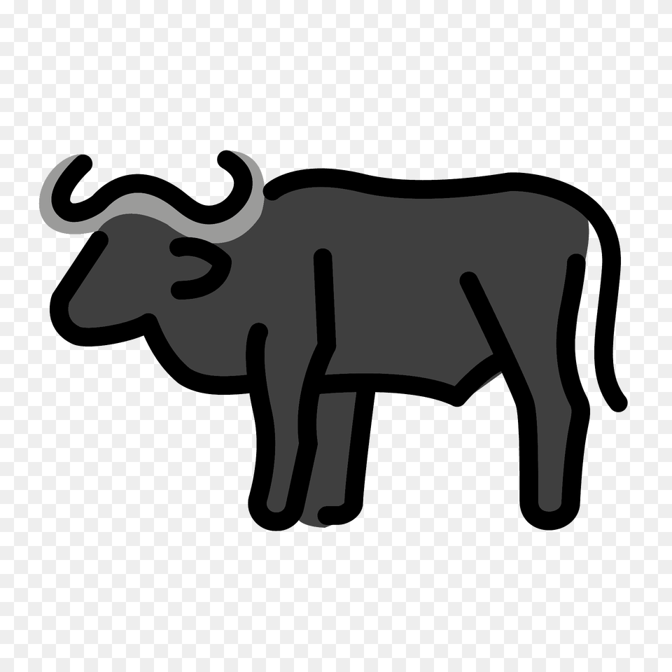 Water Buffalo Emoji Clipart, Animal, Bull, Cattle, Livestock Png