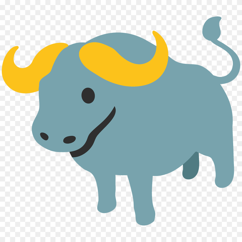 Water Buffalo Emoji Clipart, Animal, Mammal, Wildlife, Bull Free Png