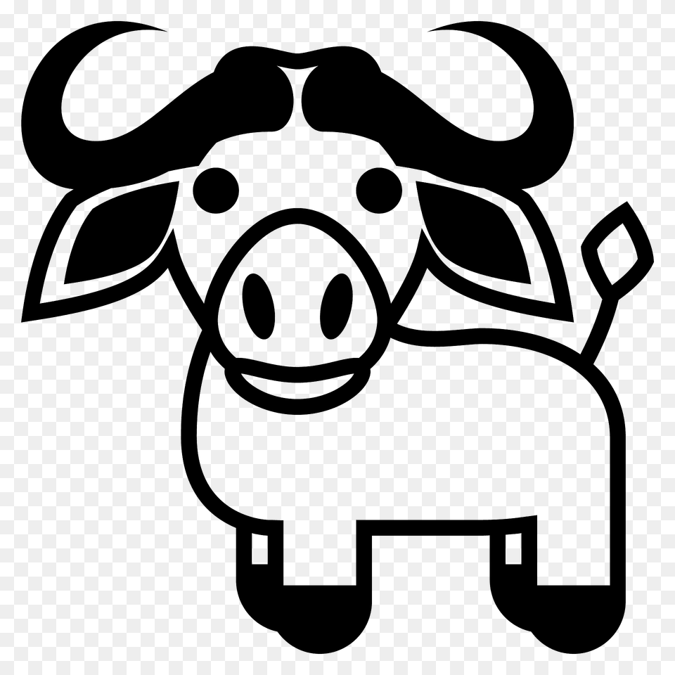 Water Buffalo Emoji Clipart, Animal, Mammal, Wildlife, Bull Free Transparent Png
