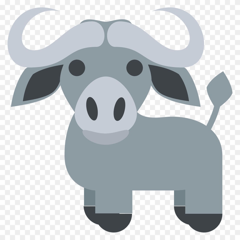 Water Buffalo Emoji Clipart, Animal, Mammal, Wildlife, Bear Free Png Download