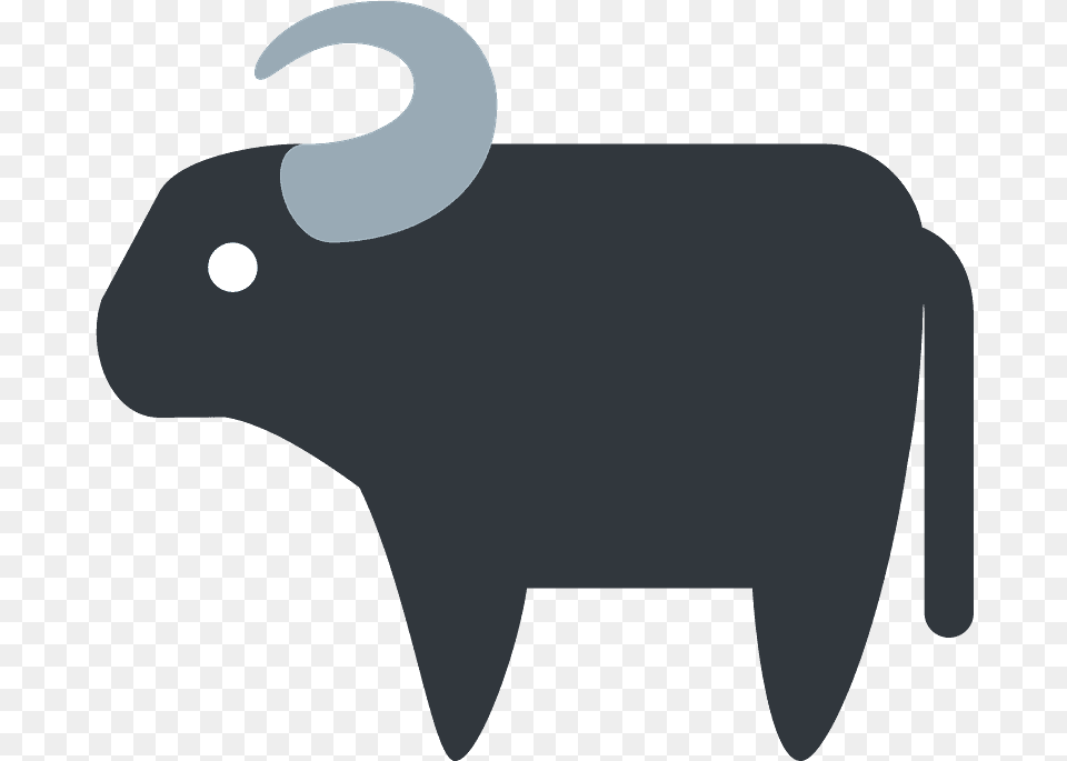 Water Buffalo Emoji Clipart Emoji, Animal, Mammal, Wildlife, Bull Free Png