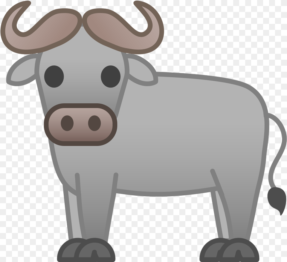 Water Buffalo Icon Buffalo Emoji, Animal, Mammal, Wildlife, Bull Png Image