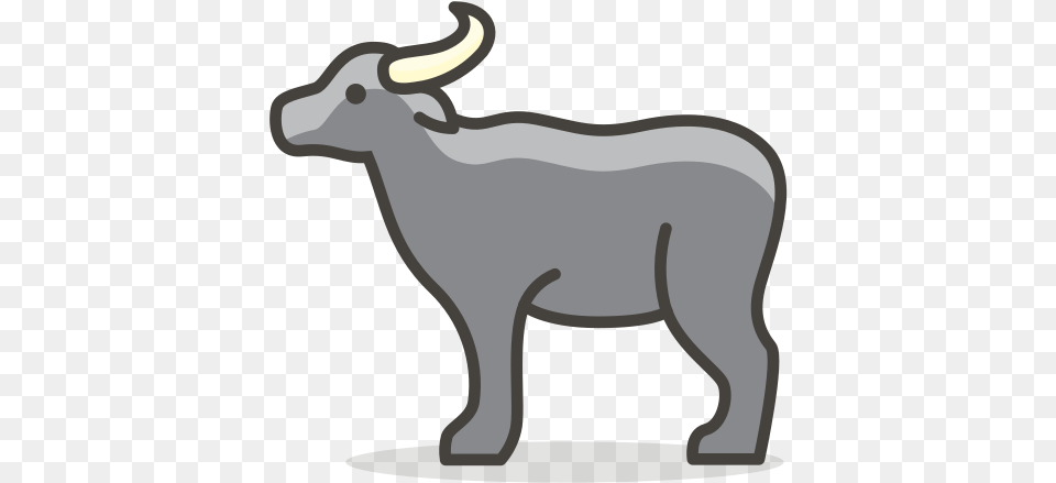 Water Buffalo Icon Of 780 Vector Emoji Water Buffalo Icon, Animal, Bull, Mammal, Livestock Png