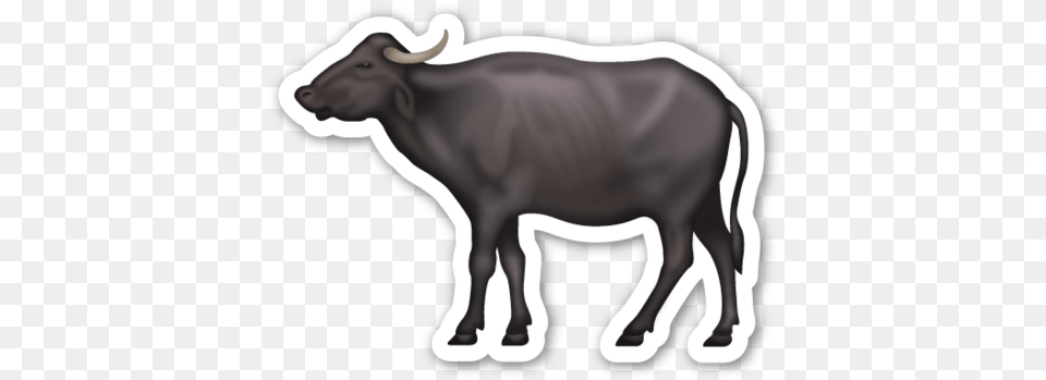 Water Buffalo Whatsapp Emoji Buffalo, Animal, Bull, Cattle, Livestock Png Image
