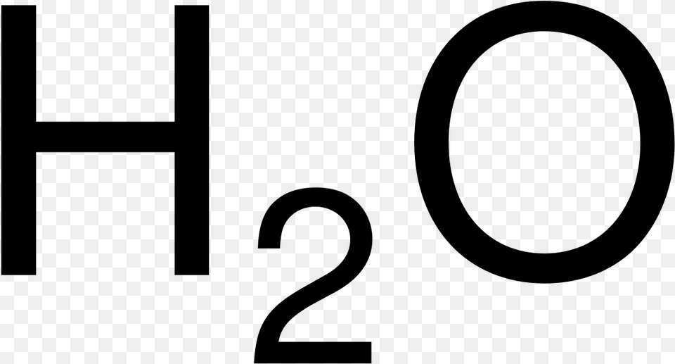 Water Chemical Formula, Gray Free Transparent Png