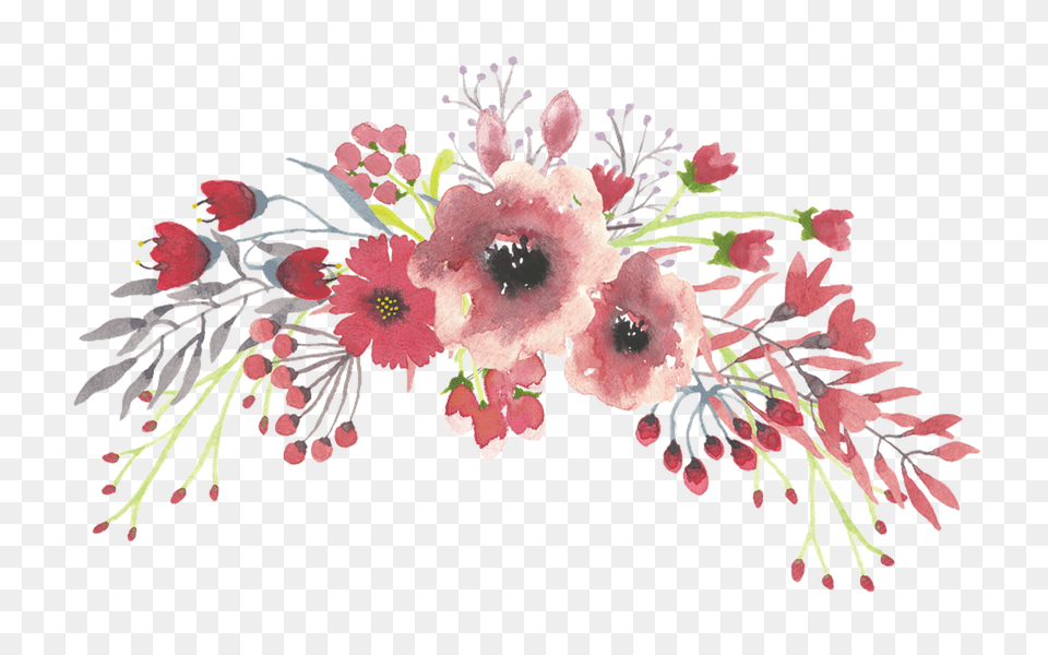 Water Color Flower Flower Crown Watercolor, Accessories, Art, Floral Design, Pattern Png