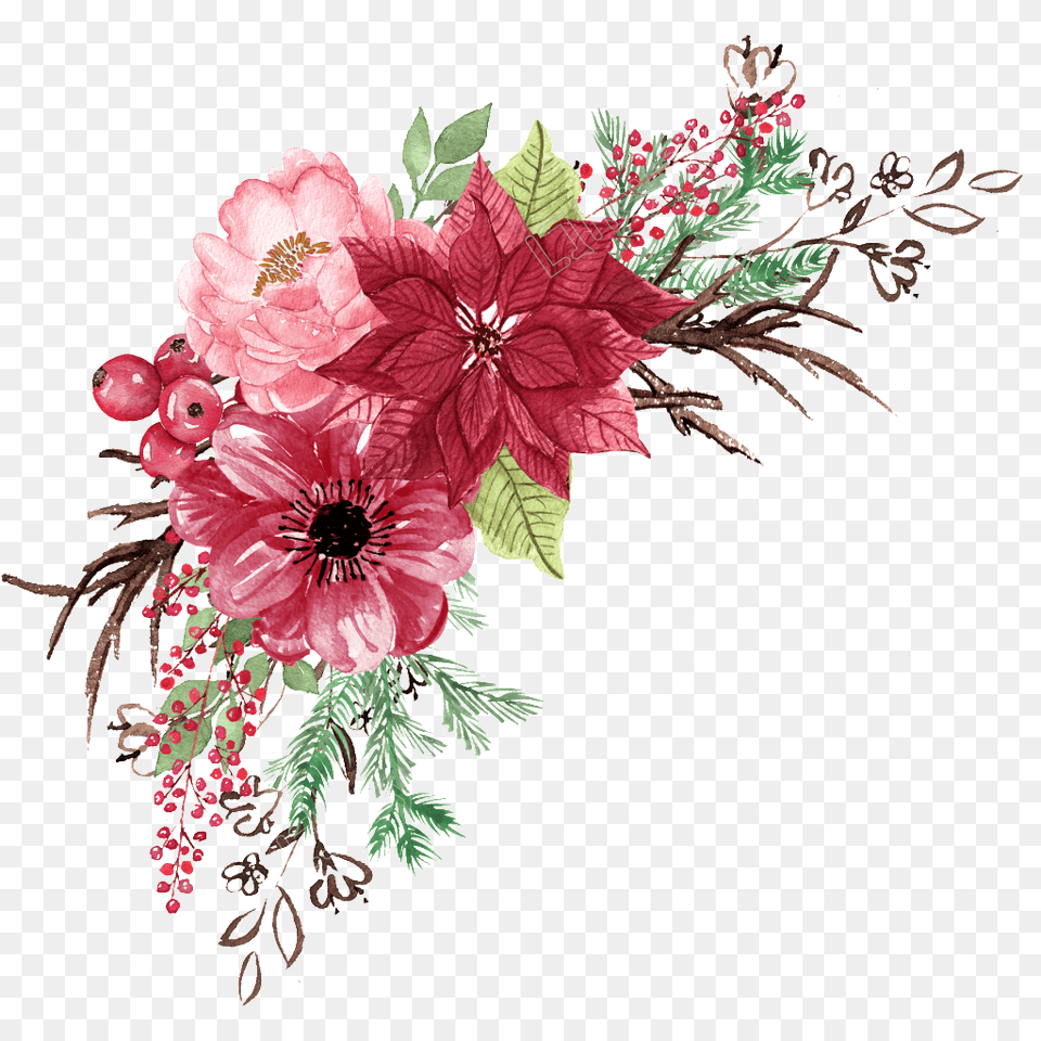Water Color Flowers Background, Art, Pattern, Graphics, Flower Bouquet Free Transparent Png