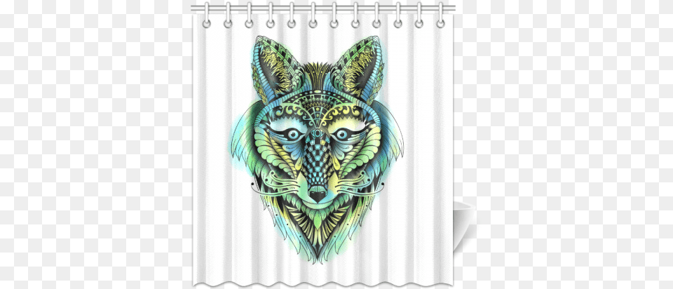 Water Color Ornate Foxy Wolf Head Ornate Drawing Shower Ornate Foxy Wolf Samsung Galaxy S5 Slim Case By Zandiepants, Art Free Png