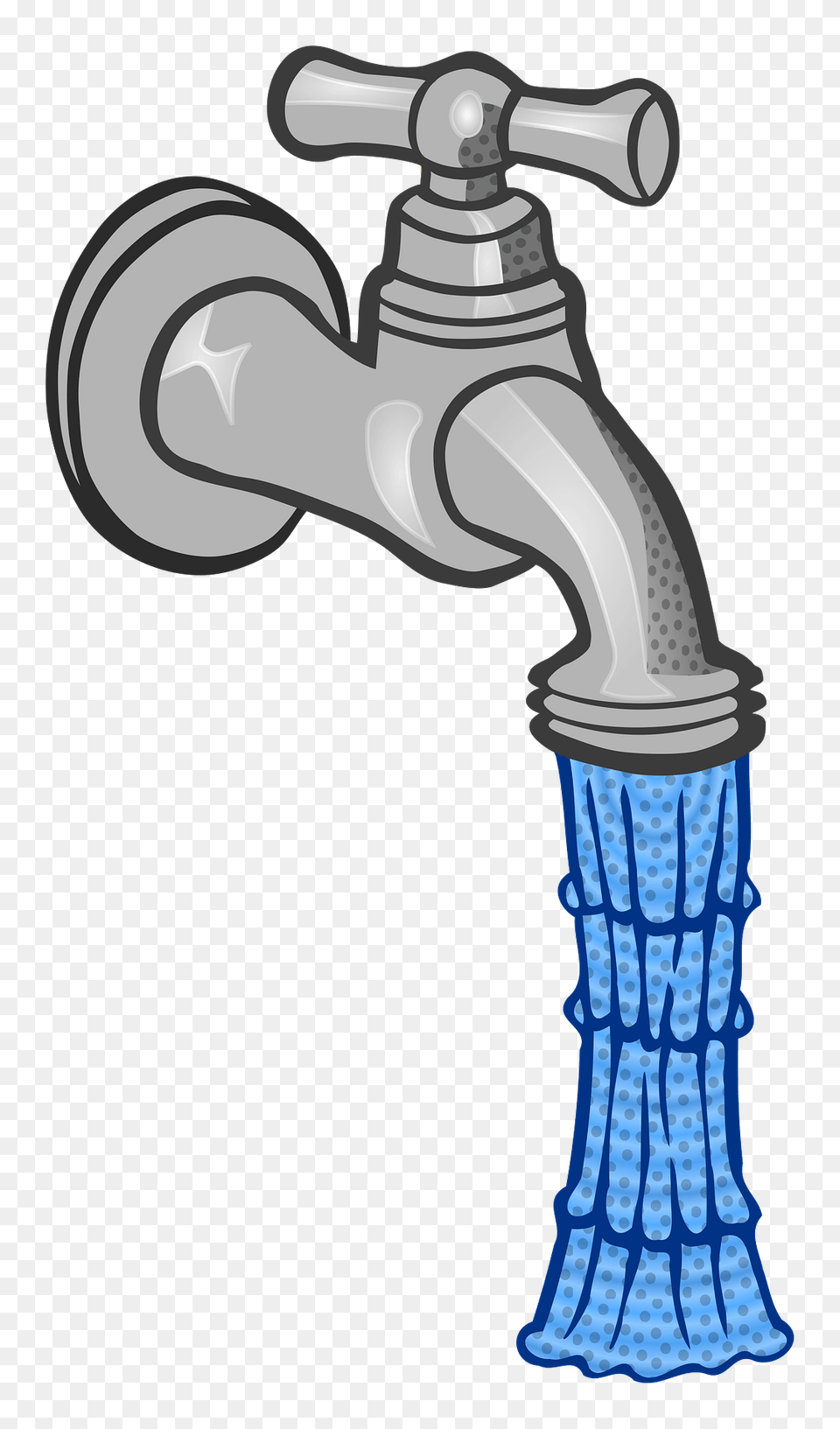 Water Coming Out Of A Faucet Clipart, Tap, Sink, Sink Faucet, Smoke Pipe Png