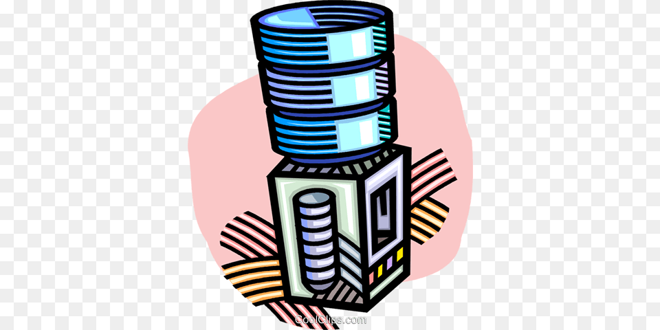 Water Cooler Royalty Vector Clip Art Illustration, Coil, Spiral Free Transparent Png