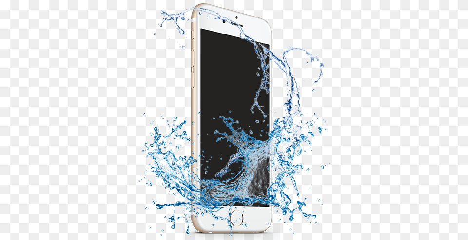 Water Damage Water Splash Effect, Electronics, Mobile Phone, Phone, Iphone Free Png Download