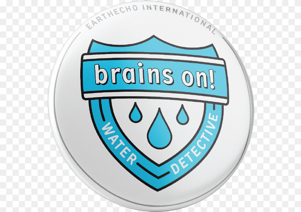 Water Detective Button Mockup Water Detective Badge, Logo, Symbol, Emblem, Plate Free Png Download
