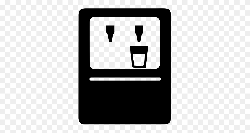 Water Dispenser Dispenser Dispenser Bottle Icon With, Gray Free Png