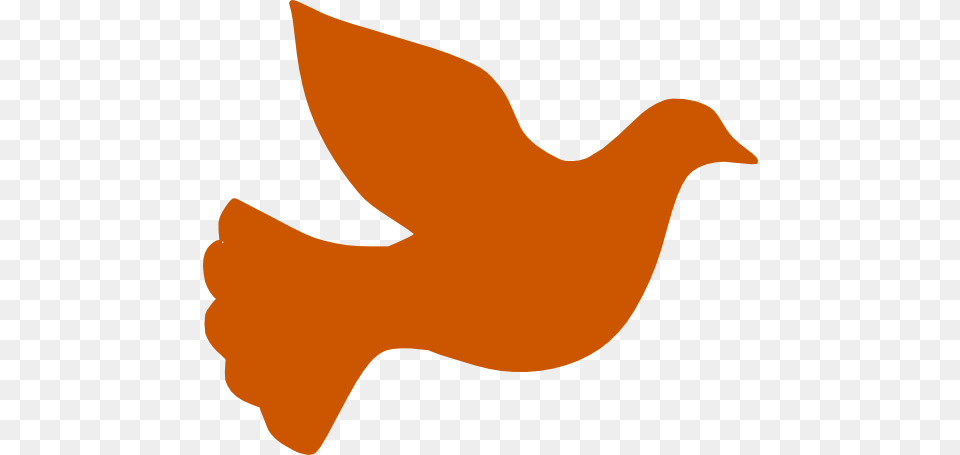 Water Dove Peace Burnt Orange Clipart Dove Silhouette, Animal, Fish, Sea Life, Shark Png Image