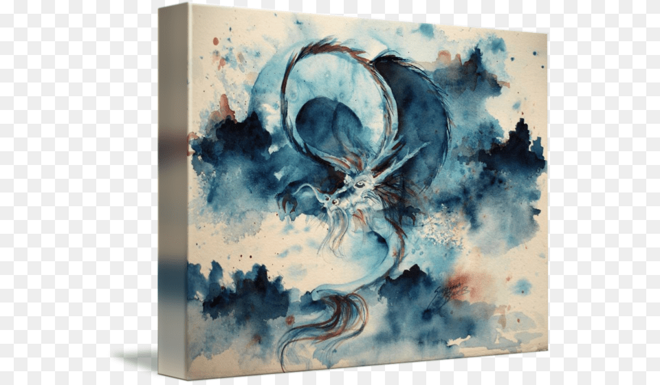 Water Dragon By Shoshanna Watercolor Chinese Dragon Poster, Art, Person, Painting, Modern Art Free Png