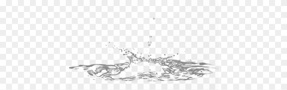 Water Drawing Water Splash Drawing, Nature, Outdoors, Ripple, Droplet Free Png Download