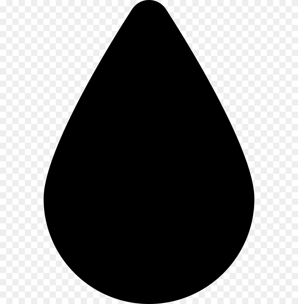 Water Drop Black Shape Comments Drop Silhouette, Triangle, Ammunition, Grenade, Weapon Free Png