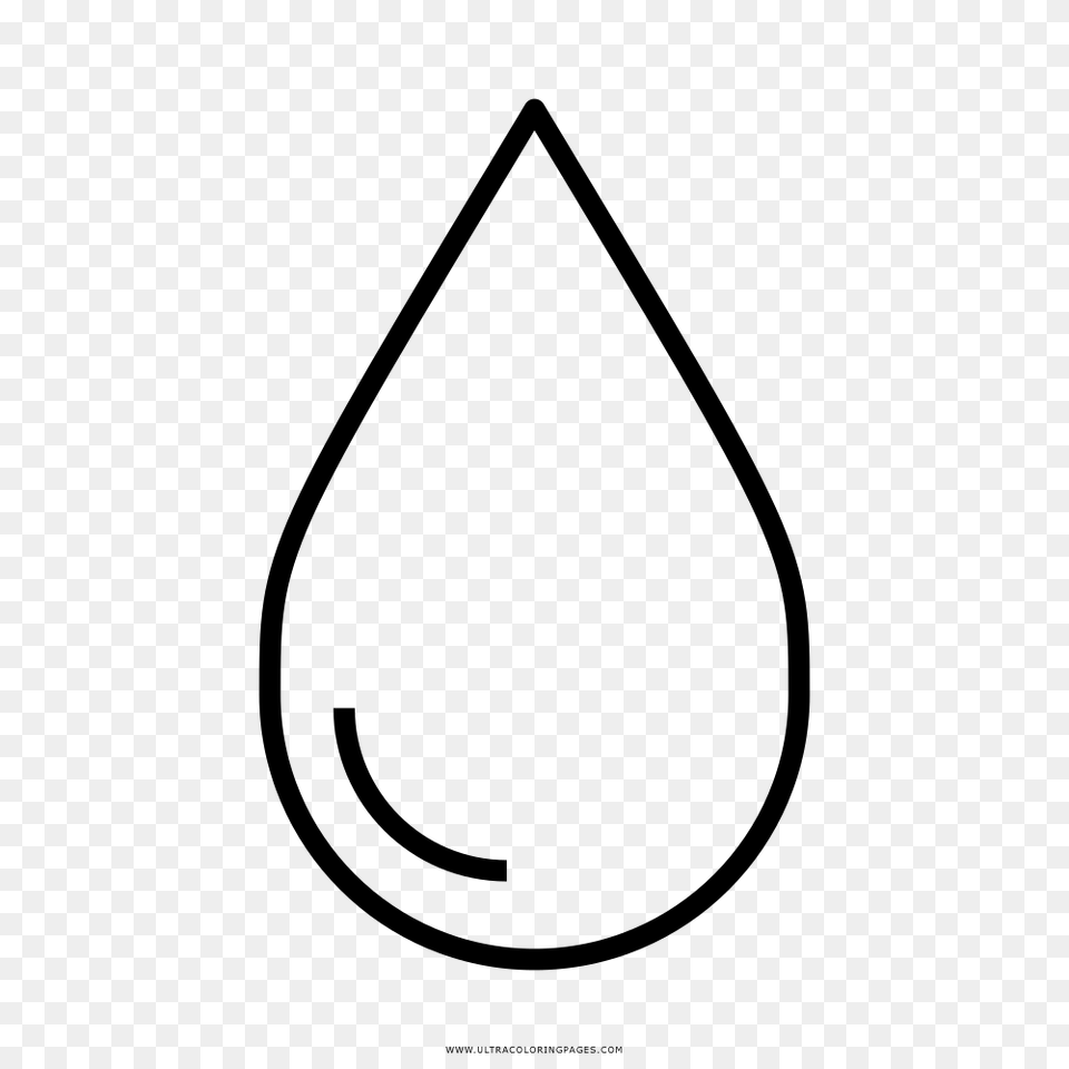 Water Drop Coloring Pages, Gray Png