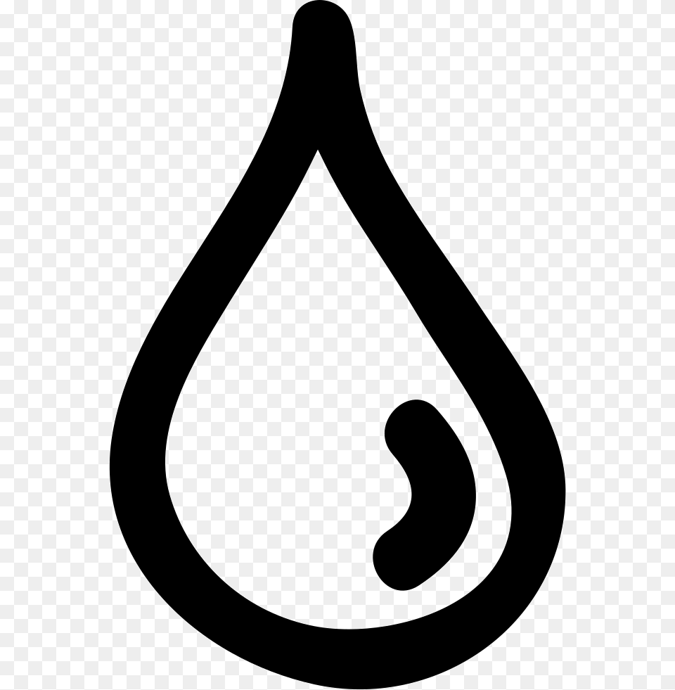 Water Drop Hand Drawn Outline Sign, Sticker, Stencil, Droplet, Ammunition Free Png