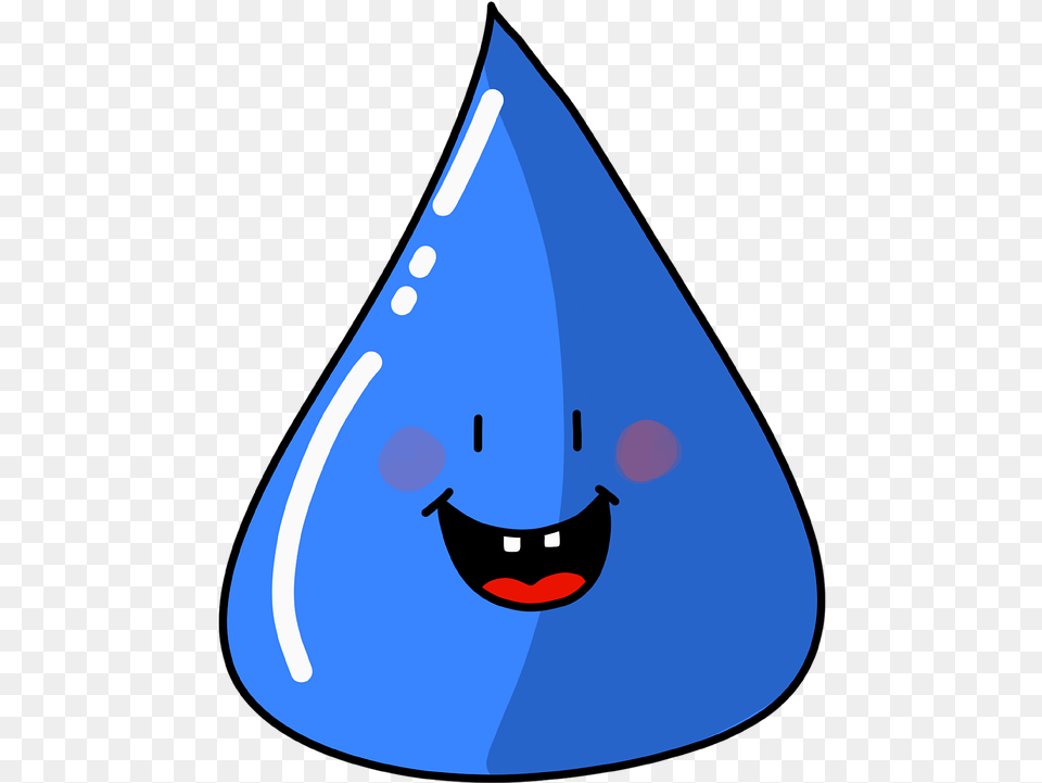 Water Drop Of Water Drop Of Dew Dew Water Pollution Goccia D Acqua In, Clothing, Hat, Droplet, Triangle Png Image