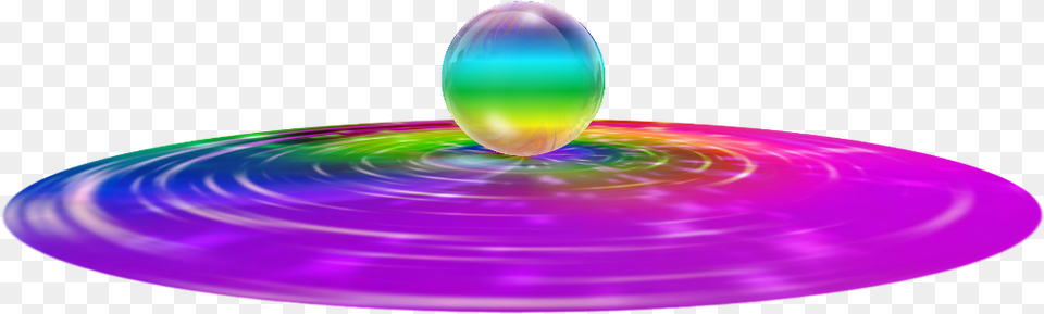 Water Drop Rainbow Puddle Circle, Purple, Sphere, Accessories, Droplet Free Transparent Png