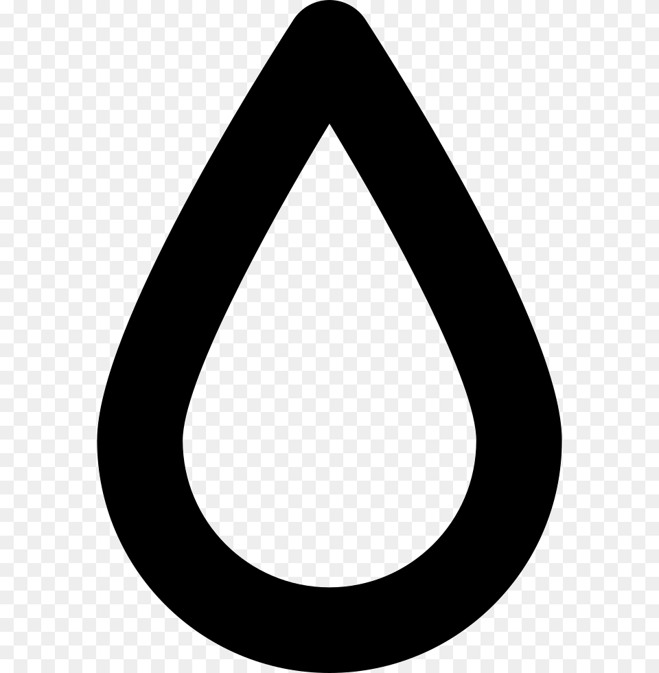 Water Drop Shape Outline Outline Water Droplet, Triangle, Astronomy, Moon, Nature Png