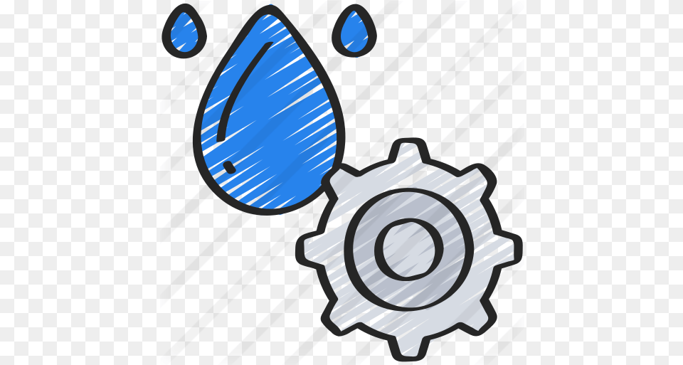 Water Droplet Computer Icons Illustration, Machine, Spoke, Gear Png Image
