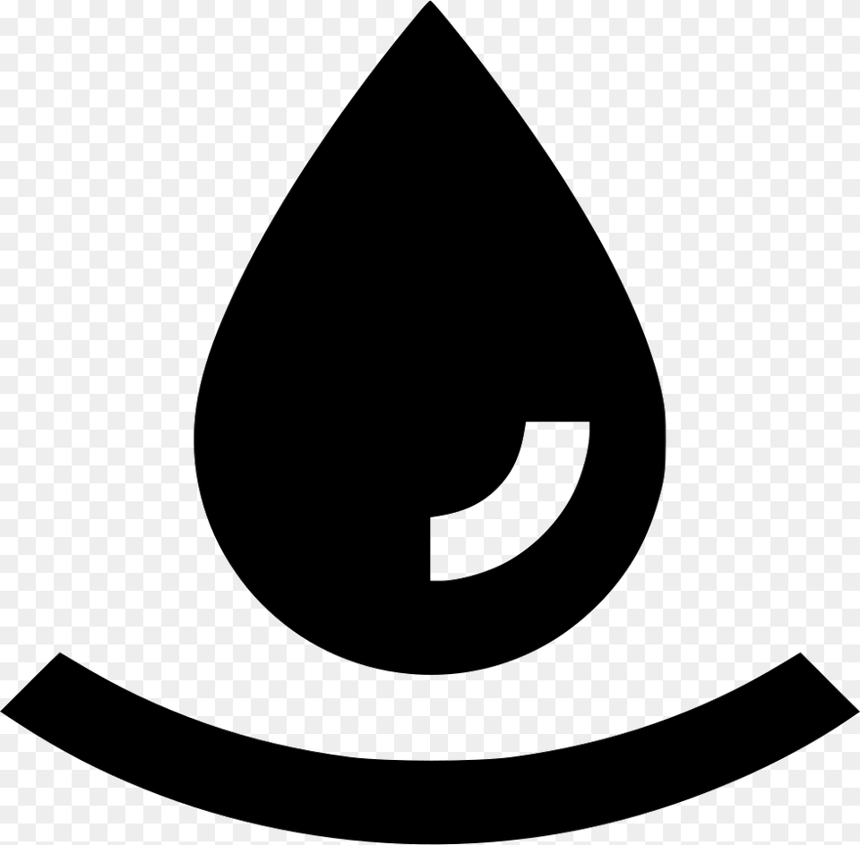 Water Droplet Crescent, Stencil, Symbol Png