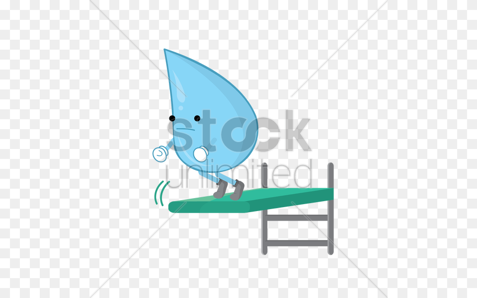 Water Droplet Jumping From Diving Board Vector Image, Boat, Sailboat, Transportation, Vehicle Png