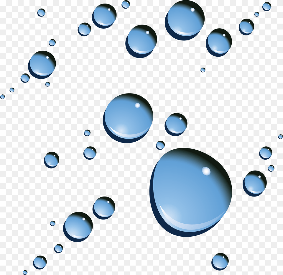 Water Droplets Clipart Simple Water Water Drops Clipart, Sphere, Droplet, Nature, Outdoors Png Image